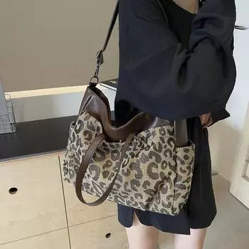 Женская новая модная сумка Tooxika с леопардовым принтом, высококачественная вместительная ручная сумка-мессенджер для поездок на работу