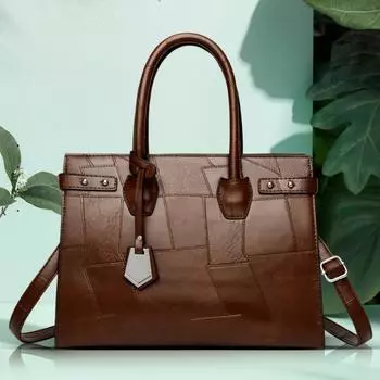 Женская новая модная тенденция, универсальная сумка, сумка через плечо, сумка с шитьем 32cm*13cm*24cm белый