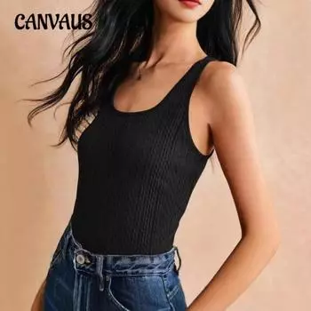 Женская новая облегающая сексуальная однотонная жаккардовая майка Hundred Spice XS белый