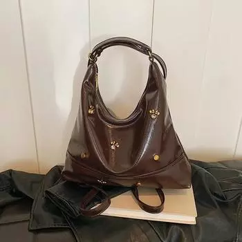 Женская новая осенняя вещь, одна упаковка с несколькими спинками, большая вместительная сумка-тоут, модные карманы