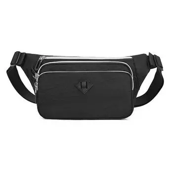 Женская новая поясная сумка для отдыха на открытом воздухе, спортивная нагрудная сумка, модная и простая портативная сумка для мобильного телефона чёрный