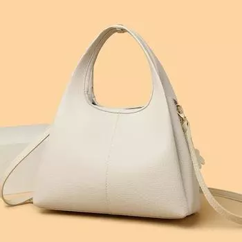 Женская новая сумка-мессенджер с рисунком личи для ручного ношения на плече чёрный