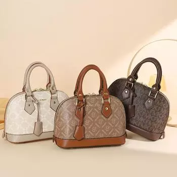 Женская новая сумка-ракушка через плечо диагональная ретро нишевая сумка