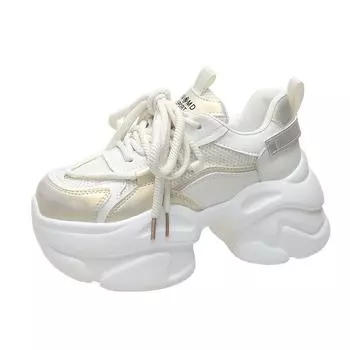 Женская новая весенне-летняя женская обувь на высокой платформе, повседневная женская обувь, универсальная и популярная спортивная трендовая обувь 40