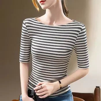 Женская новая женская футболка на одно плечо с короткими рукавами и эластичным топом на талии S белый