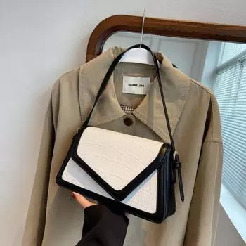 Женская новинка 2024 года, летняя сумка подмышками с универсальной текстурой и модной маленькой квадратной сумкой. Модная и простая сумка через плечо на одно плечо.