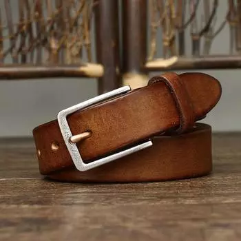 Женская новинка 2. Модный универсальный кожаный ремень из нержавеющей стали в стиле ретро корейского типа шириной 8 см женский из чистой воловьей кожи 90cm