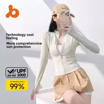 Женская облегающая полосатая куртка для йоги Juyitang: Тонкая, эластичная, ребристая спортивная одежда с длинными рукавами XXXL