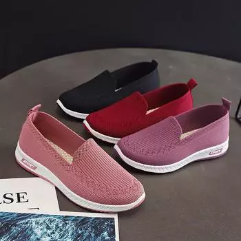 Женская обувь 2024 года, модная сетчатая повседневная обувь, женские дышащие кроссовки на плоской подошве, женские легкие кроссовки для бега Zapatillas De Mujer 35 чёрный