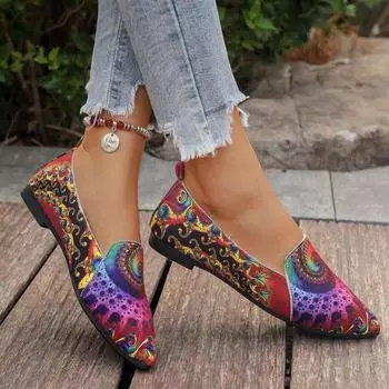 Женская обувь 2024 года, новые неглубокие женские туфли на плоской подошве, модные повседневные туфли на плоской подошве, женские сексуальные туфли с острым носком, туфли больших размеров на плоской подошве с низким каблуком 36 синий