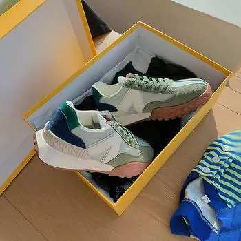 Женская обувь 2024 года, толстые массивные кроссовки, модные повседневные белые женские туфли, кроссовки на платформе, женские кроссовки Zapatillas Mujer 35 зелёный