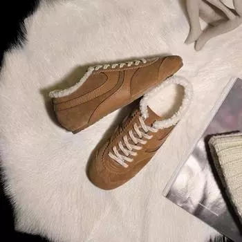 Женская обувь 2024 года, высококачественные женские туфли на шнуровке из вулканизированной кожи, модные туфли с круглым носком, горячая распродажа, удобные повседневные туфли из бархата 35