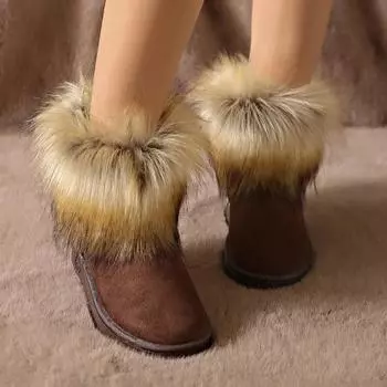 Женская обувь 2024 года, женские ботинки до щиколотки больших размеров, лаконичные теплые зимние ботинки, женские туфли с круглым носком и низким каблуком, женские туфли Zapatos 35