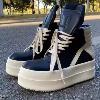 Женская обувь 2024 года, женские ботинки на шнуровке, модные повседневные ботинки в тон, женская обувь на платформе больших размеров для женщин 35 бежевый