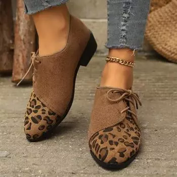 Женская обувь 2024 года, женские туфли-лодочки на шнуровке, большие размеры, офисные и карьерные туфли-лодочки, женские туфли с круглым носком и низким квадратным каблуком для отдыха на природе 36 чёрный