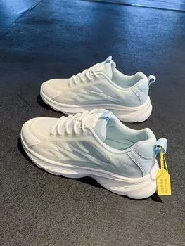 Женская обувь 2025 кроссовки для бега студенческие спортивные туфли женские новые весенние и осенние дышащие амортизирующие для средней школы легкие 35 розовый