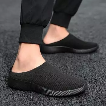 Женская обувь Большие размеры Кроссовки Ленивые туфли Плетение Повседневная женская обувь Обувь для пожилых Носки Обувь для мам 35 розовый