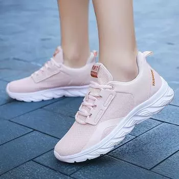 Женская обувь больших размеров для весны и лета, спортивная обувь из сетчатой ткани Fly-woven, женская трендовая повседневная обувь для путешествий 35