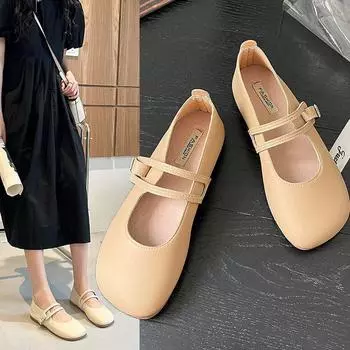 Женская обувь больших размеров, весенние туфли на мягкой подошве, женские повседневные туфли на плоской подошве без шнуровки, туфли в горошек, туфли Мэри Джейн, Zapatos De Mujer 41