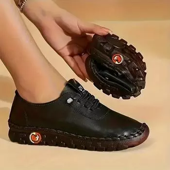 Женская обувь больших размеров, весна и лето, пустые, дышащие, с мягкой подошвой, повседневные белые туфли 45 чёрный