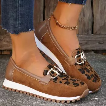 Женская обувь большого размера, лето 2024, новая металлическая пряжка, плоская подошва, повседневная тканевая поверхность, одиночные туфли, 43 ярда, независимая станция 36 чёрный