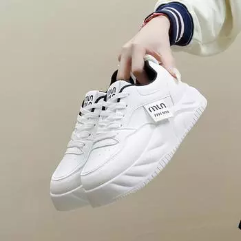 Женская обувь Bread Shoes Autumn New Student Ins Модная универсальная обувь на платформе Весенняя и осенняя повседневная обувь 35