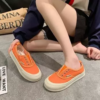 Женская обувь Canvas Off White женские туфли на высокой платформе Slip Original Cotton 2024 Новые удобные и элегантные легкие туфли 35