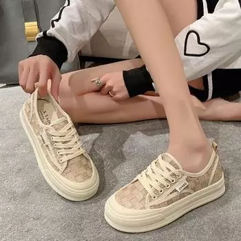 Женская обувь черная сетчатая дышащая женская обувь высокая на платформе круглый носок стильная рекламная обувь предложение роскошь свет 35