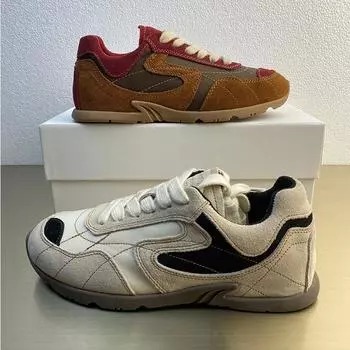 женская обувь Dexun кроссовки на плоской подошве женская обувь из натуральной кожи цвет подходящего размера женская обувь 35 бежевый