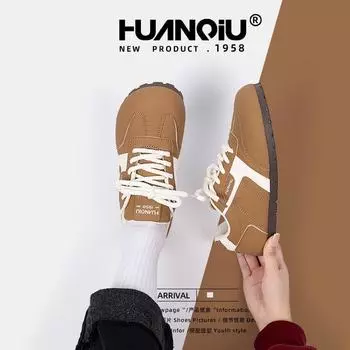 Женская обувь Dexun в стиле ретро 2025 года, новые летние дышащие и универсальные модные повседневные туфли на плоской подошве ZHQ9071 35 бежевый