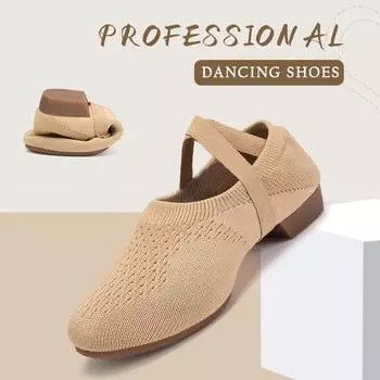 Сетка Женские Девочки Джазовые Туфли Тренировочные Балетные Туфли Бесплатные Шнурки Обувь для Учителя Мягкая Резиновая Подошва Раздельная Подошва 34 чёрный