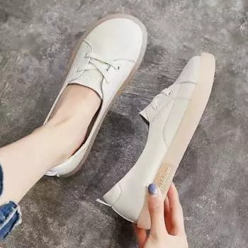 Женская обувь для беременных, женская обувь большого размера, белая обувь для медсестер с мягкой подошвой, толстая и толстая 40 белый