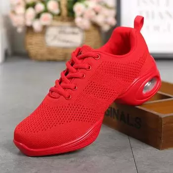 Женская обувь для джаза, сальса, современный хип-хоп, кроссовки для детей, учителей, женщин, девушек, спортивная обувь для танцев, женские кроссовки, сетчатая обувь 35 чёрный