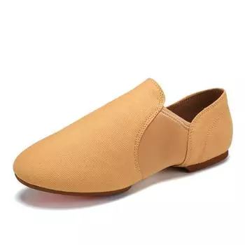 Женская обувь для джазовых танцев, балетная обувь, парусиновая обувь учителя, резиновая подошва 34 чёрный