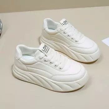 Женская обувь для хлеба, новая весенняя студенческая обувь в корейском стиле, модная универсальная обувь на платформе, весенне-осенняя повседневная обувь Xw801 35