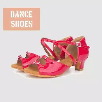 Женская обувь для латинских танцев, обувь для бальных танцев, туфли на высоком каблуке 4 см 34 белый