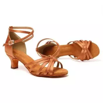 Женские туфли для бальных танцев, латиноамериканских танцев, танго, каблук 5 см 34 чёрный