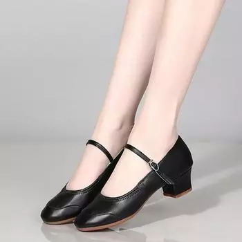 Женская обувь для латинских танцев, женская профессиональная обувь для бальных танцев, женская обувь на каблуке 4 см, современная танцевальная обувь для женщин, закрытый носок 34