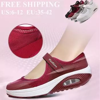 Женская обувь для медсестер на воздушной подушке, кроссовки, повседневные дышащие кроссовки 35 белый