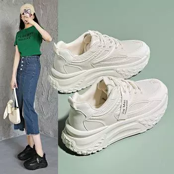 Женская обувь для папы, новая повседневная обувь на платформе и платформе, уличная спортивная обувь, модные женские кроссовки 35