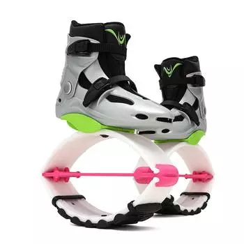 Женская обувь для прыжков кенгуру, детские дышащие спортивные ботинки для фитнеса, прыгающие ботинки для тренажерного зала, бодибилдинга XL 39-41 розовый/зелёный