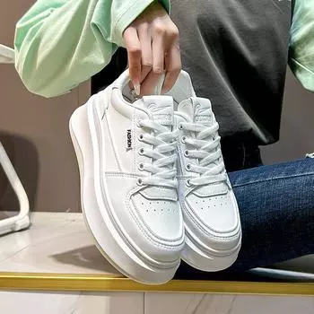 Женская обувь для скейтборда, брендовая дизайнерская белая теннисная обувь, кроссовки на платформе 35 белый