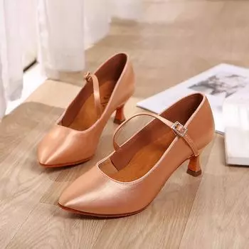 Женская обувь для современных танцев, стандартная танцевальная обувь для девочек, туфли на высоком каблуке для бальных танцев, туфли для латиноамериканских танцев для женщин, каблук 5 см 34