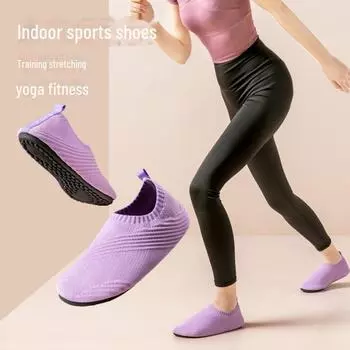 Женская обувь для занятий йогой в помещении — мягкая подошва, нескользящая, идеально подходит для аэробики, танцев и фитнеса дома 38-39