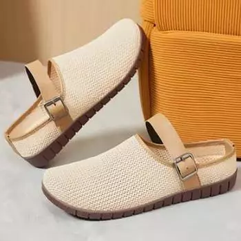 Женская обувь, дышащие повседневные мокасины, легкие модные туфли на плоской подошве для мам, нескользящие весенние кроссовки 40EU/CN41 чёрный