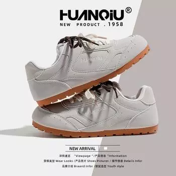 Женская обувь Global Dexun 2025 Весна Новая универсальная повседневная спортивная обувь Кроссовки на плоской подошве KMXFX8096 35 серый