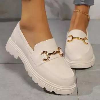 Женская обувь, хит продаж, модная повседневная универсальная обувь, верхняя одежда, ленивые мокасины на толстой подошве для женщин, Zapatos 37