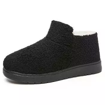 Женская обувь Хлопковая обувь Универсальные зимние ботинки Флисовые хлопковые ботинки Женские ботинки Повседневные ботильоны 40