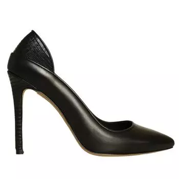 Женская обувь из натуральной кожи на высоком каблуке особого дизайна