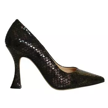 Женская обувь из натуральной кожи на высоком каблуке особого дизайна